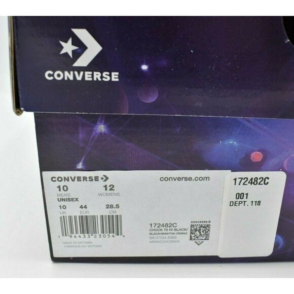 NWB Converse Men Size 10 Space Jam Chuck Taylor 70 High Top Casual Shoes 172482C - Picture 12 of 12